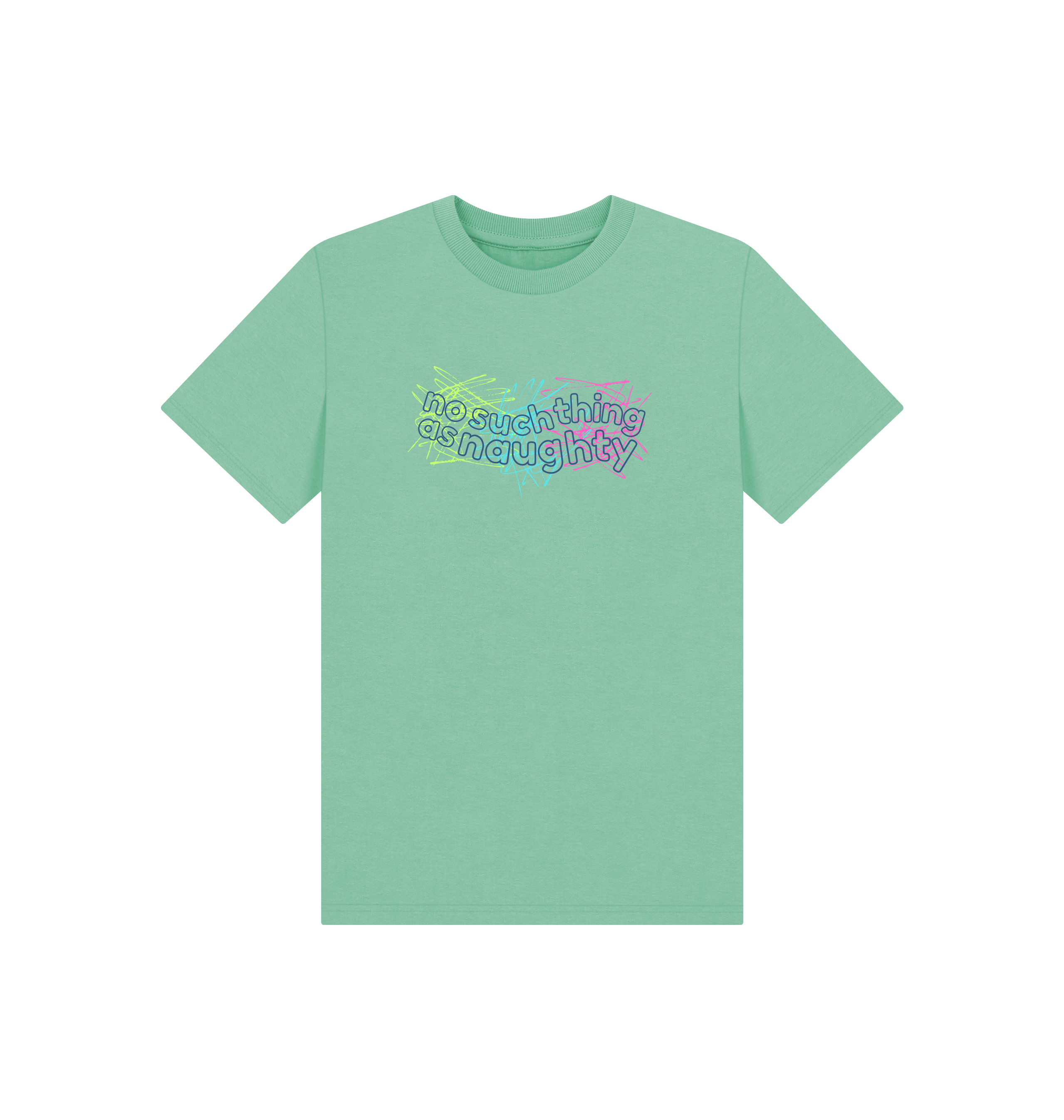 Peppermint Printed Kids T-Shirt Front