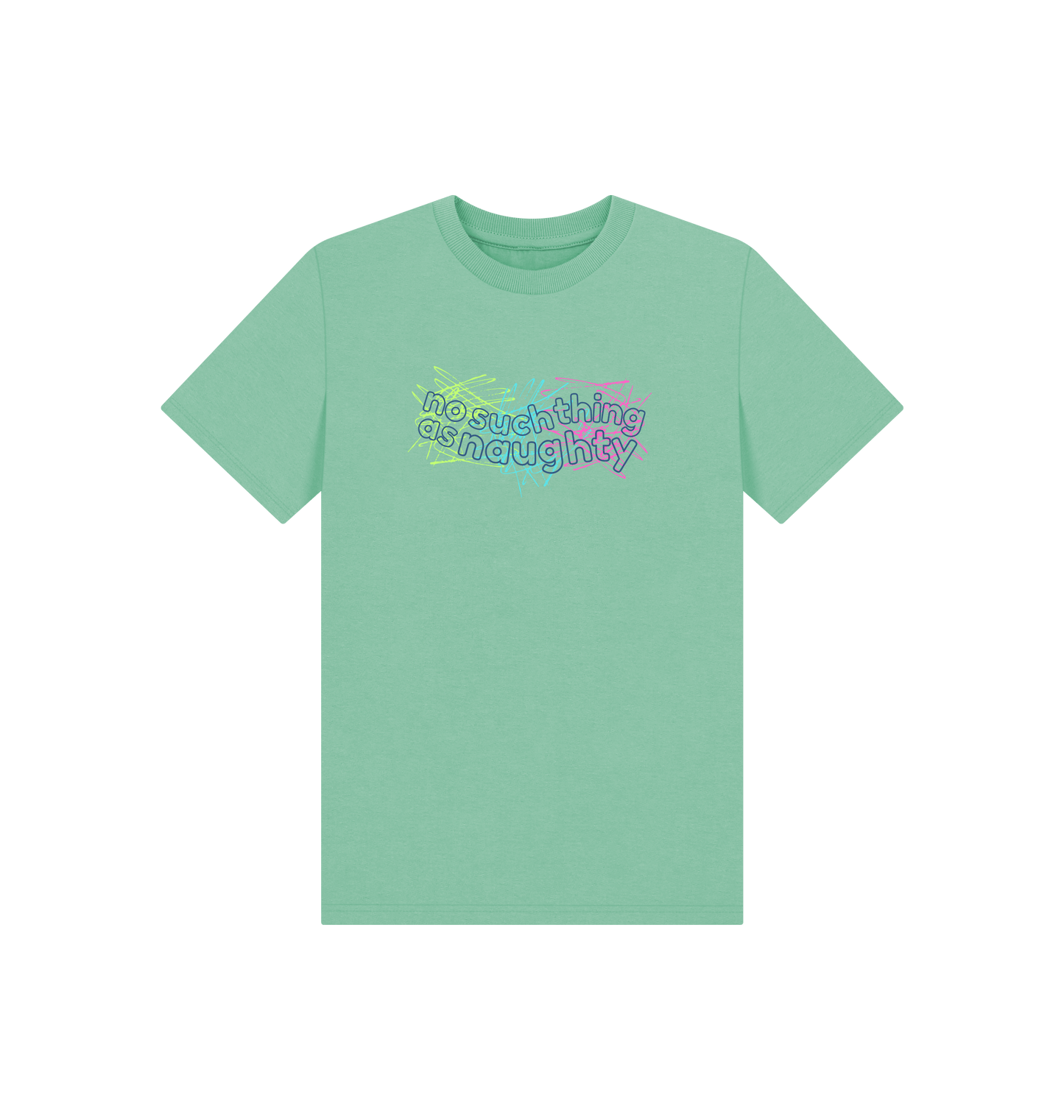Peppermint Printed Kids T-Shirt Front