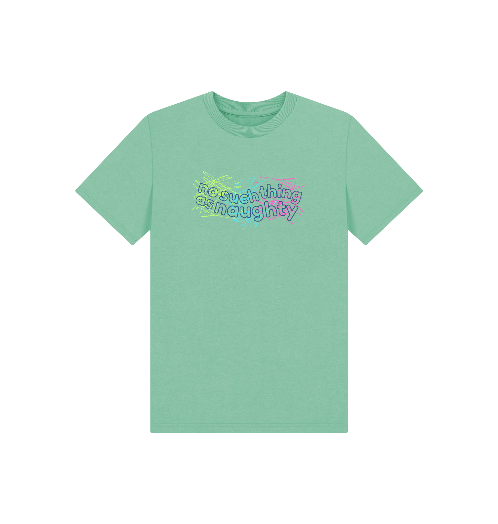 Peppermint Printed Kids T-Shirt Front