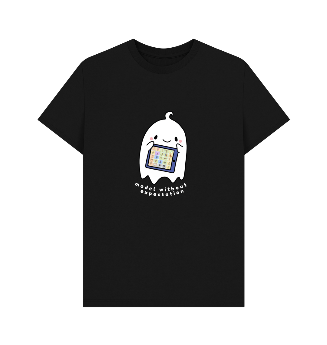 Black Printed T-shirt Front