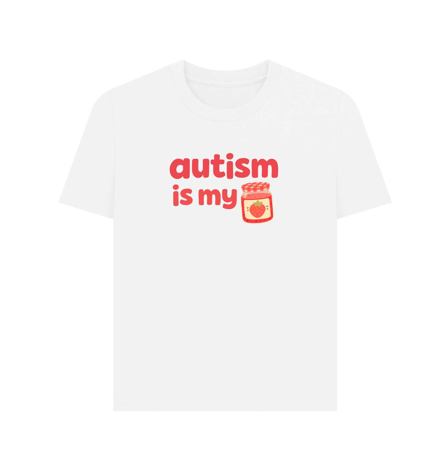 White Printed T-shirt Front