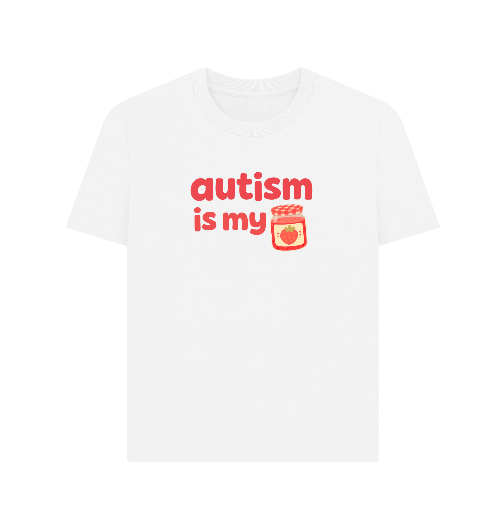 White Printed T-shirt Front