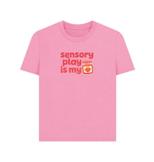 Rose Pink Printed T-shirt Front