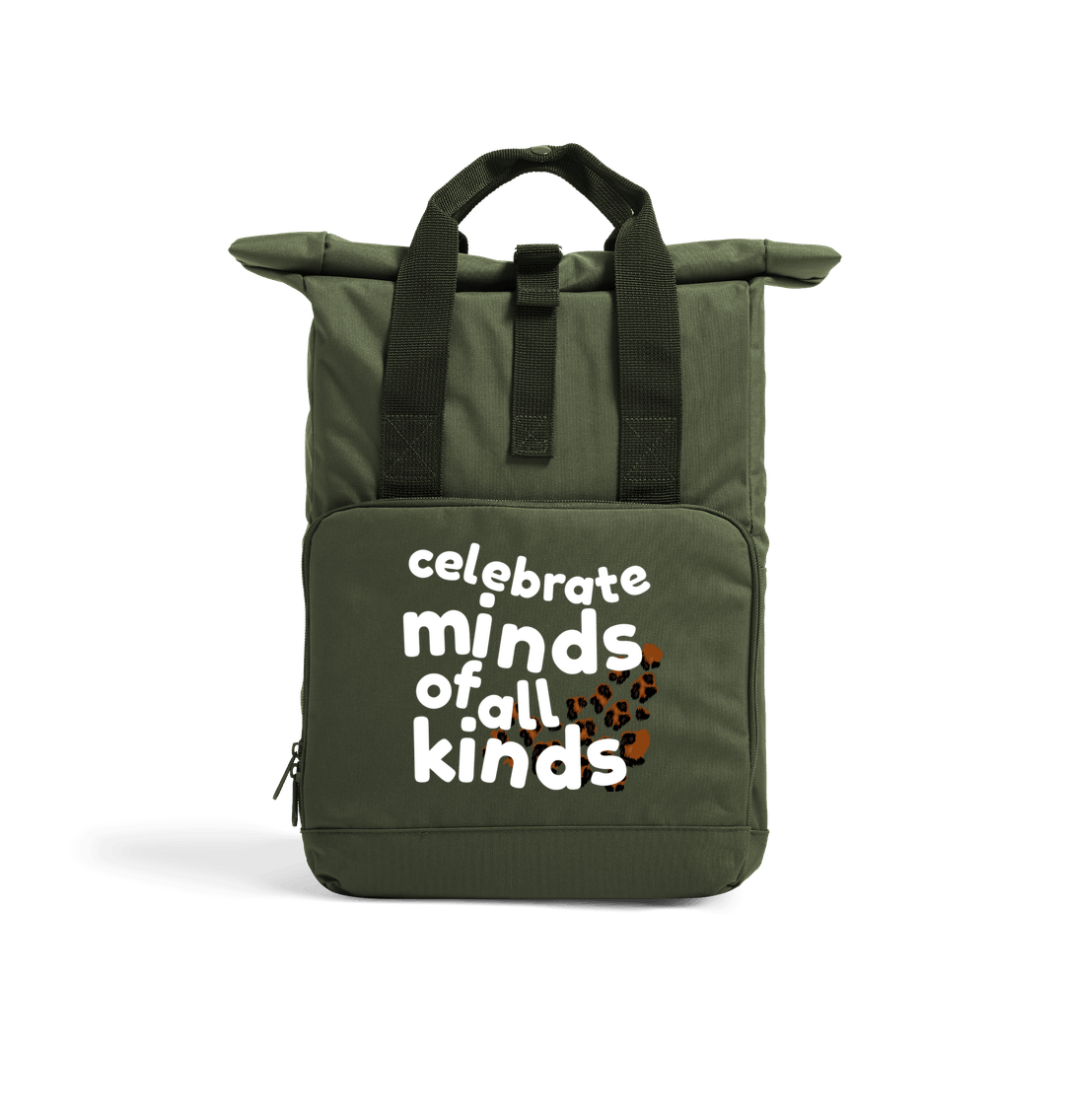 Olive Green Celebrate Minds of all Kinds Rucksack