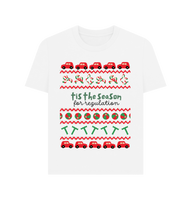 White Printed T-shirt Front