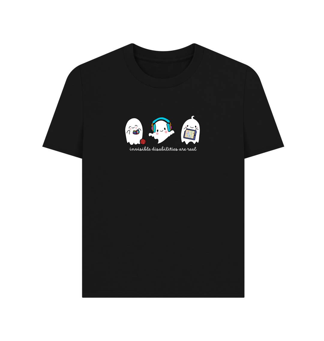 Black Printed T-shirt Front