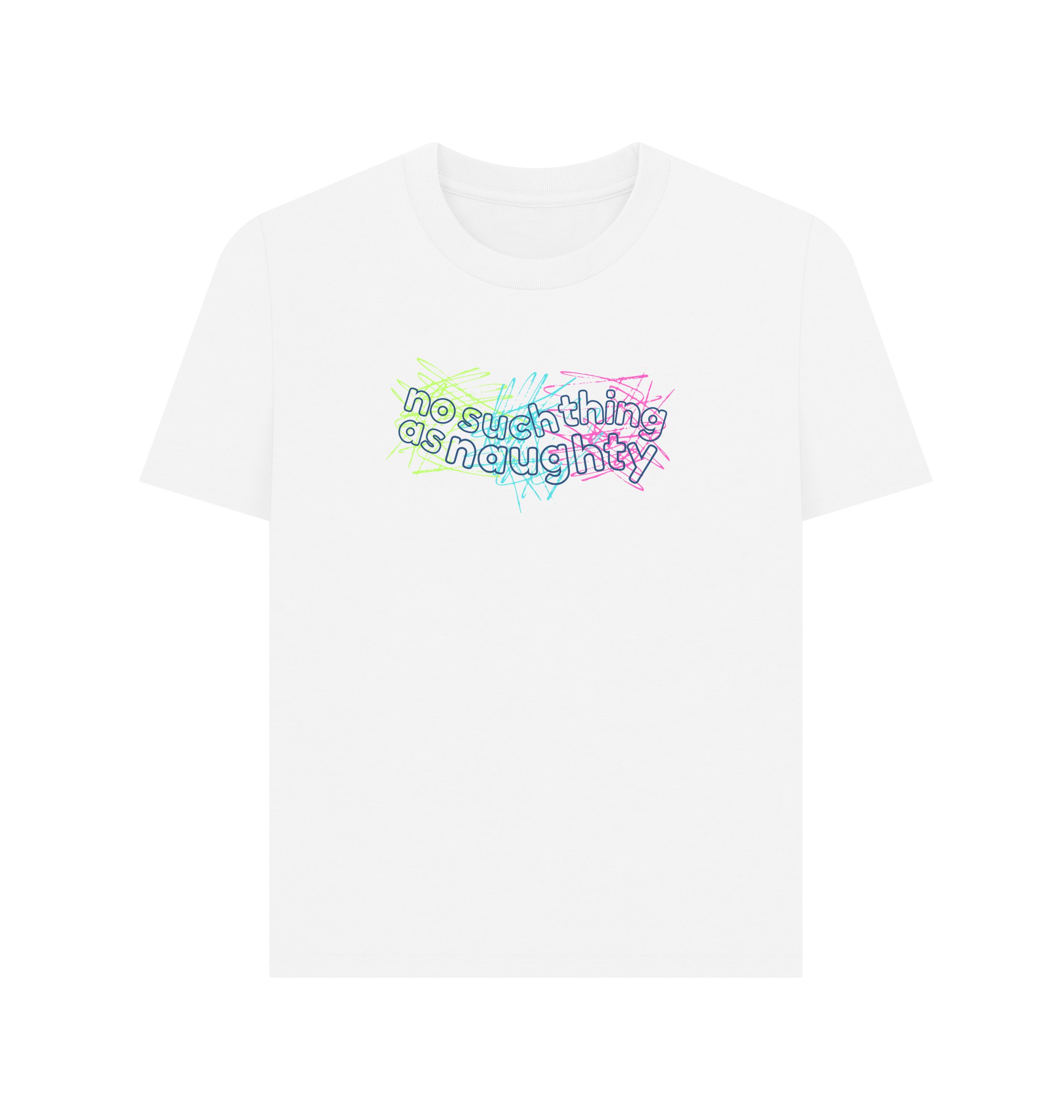 White Printed T-shirt Front