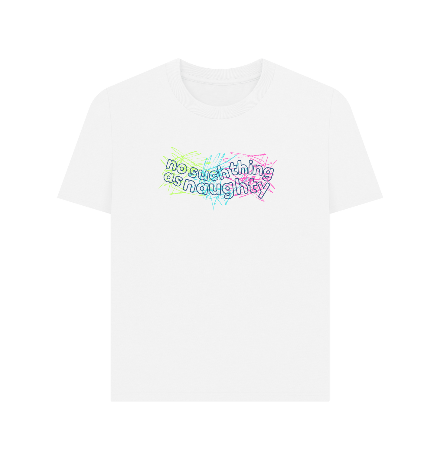 White Printed T-shirt Front