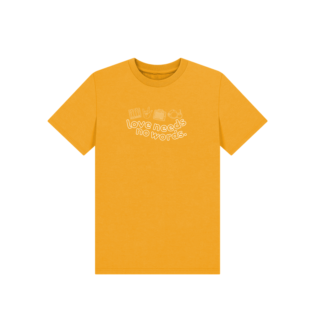 Mustard Love Needs No Words Kids Tee