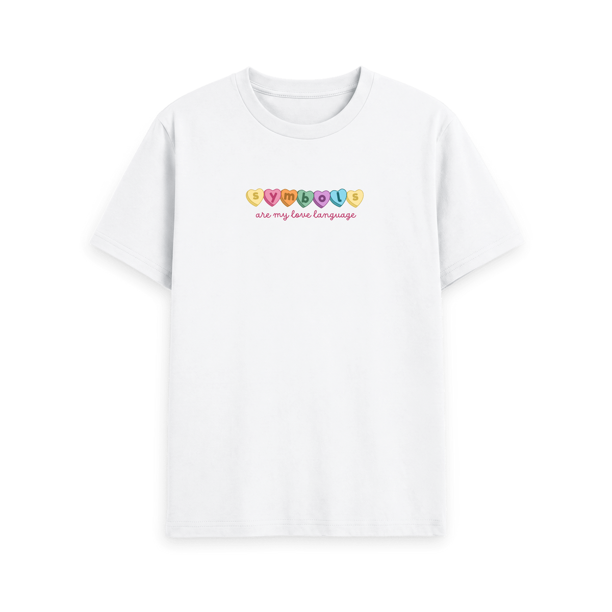 White Printed T-shirt Front