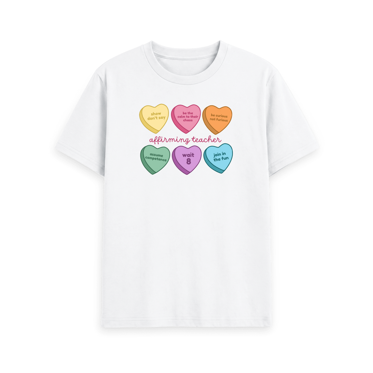 White Printed T-shirt Front