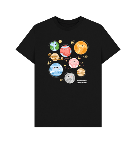 Black Printed T-shirt Front