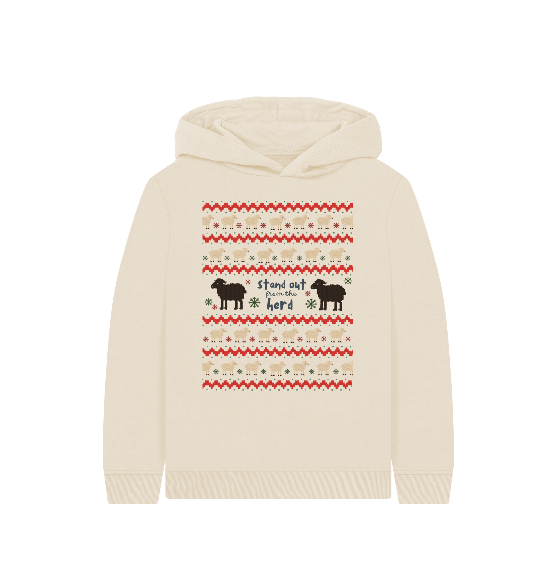 Oat Printed Kids Hoodie Front