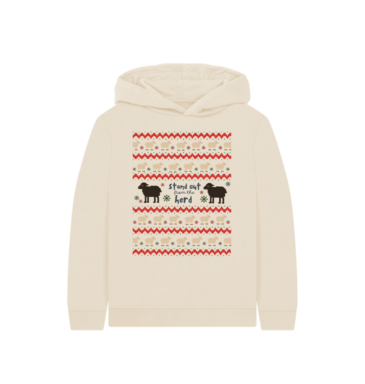 Oat Printed Kids Hoodie Front