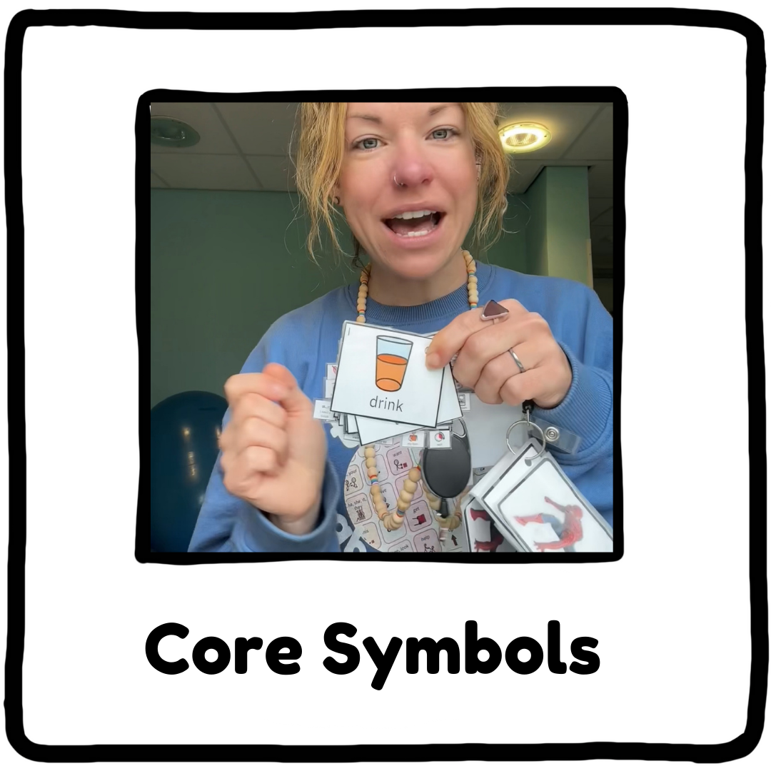 Core Word Lanyard Symbols