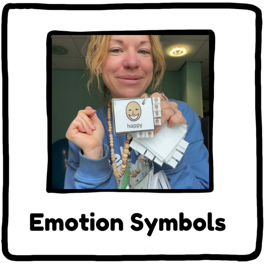 Emotions tabbed Lanyard Symbols