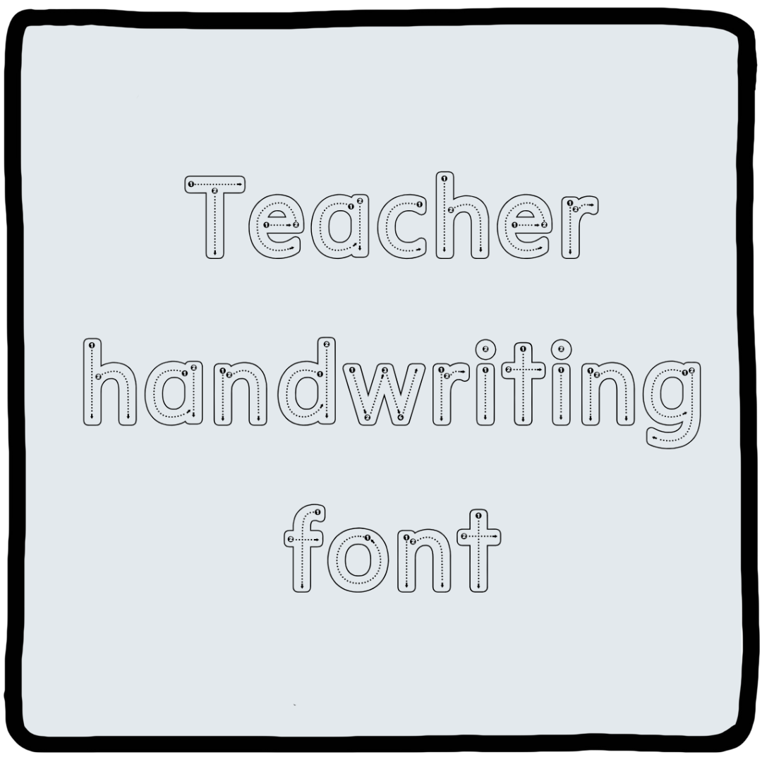 Teacher Handwriting Fonts