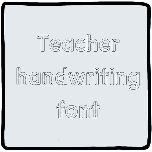 Teacher Handwriting Fonts