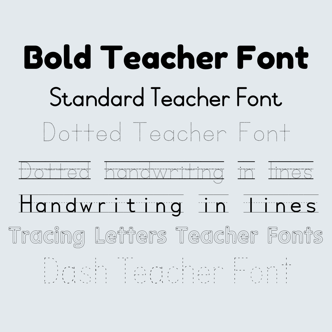 Teacher Handwriting Fonts