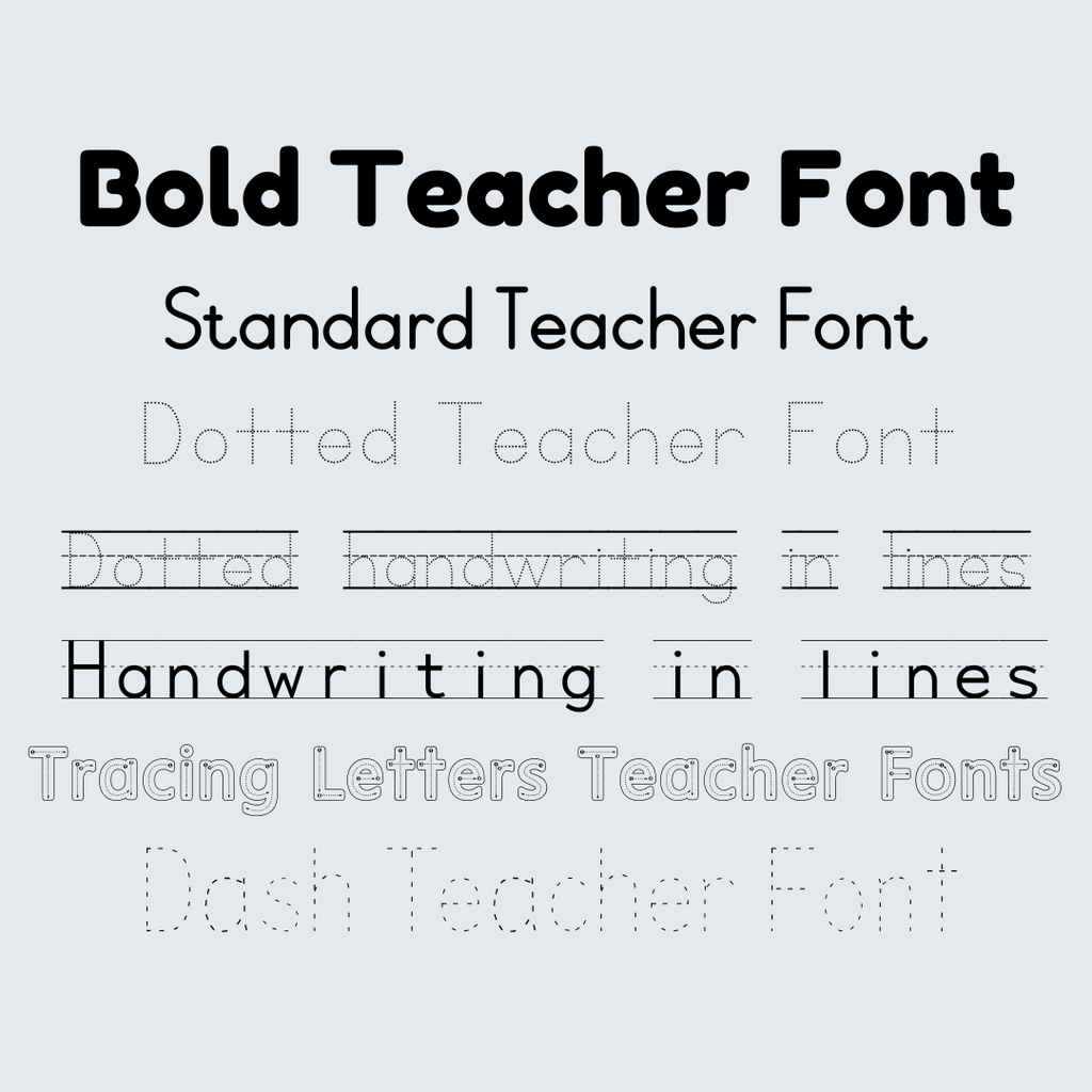 Teacher Fonts