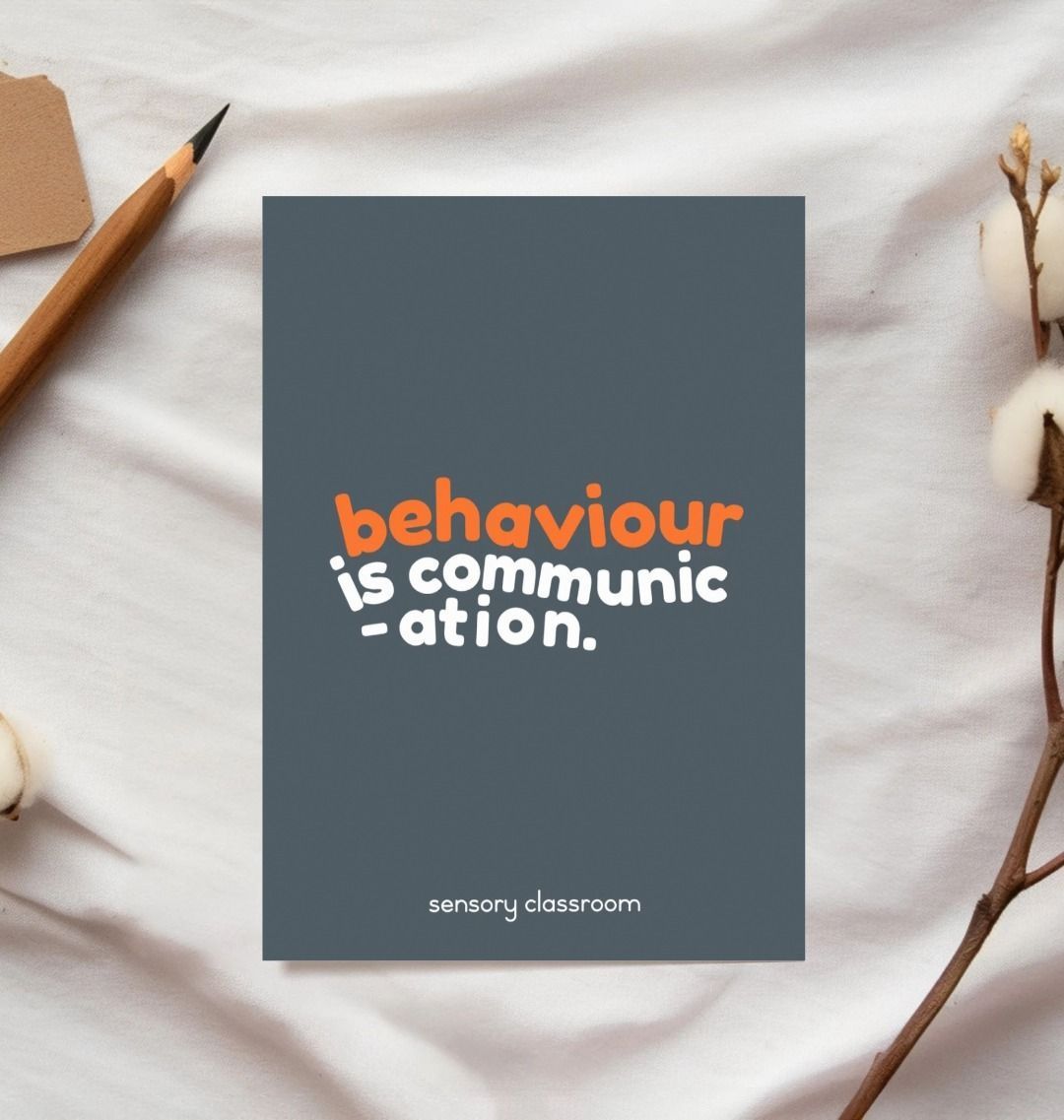 Behaviour is Communication postcard A6