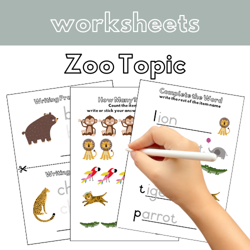 Zoo Animal Worksheets